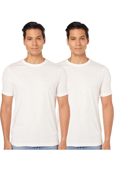Symbol Men's Regular Fit Solid T-Shirt (Pack of 2) (SS20SYMTEE34-C_White_XXL)