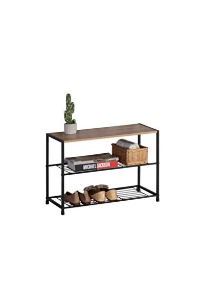 Target Home Παπουτσοθήκη Ίρις-43 με 3 ράφια σονόμα 63 x 30 x 43 εκ. μαύρο μετ...