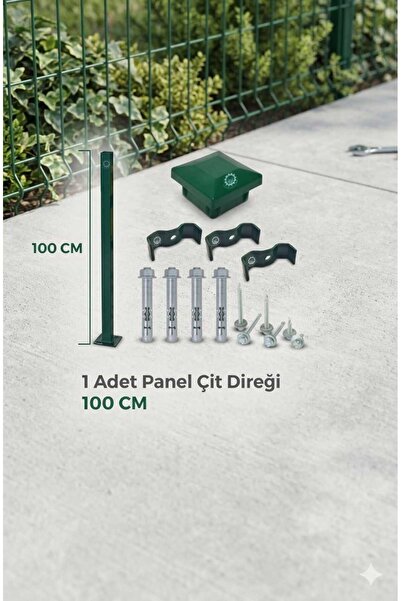 KONSEP Panel Çit Direği 100CM 1 adet takım (AKSESUARLI)