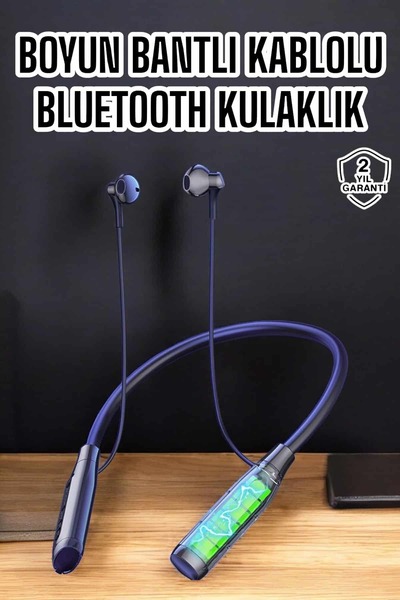 ilyas kayhan Yeni Nesil Bluetooth Kulaklık Kablolu Kulak İçi Dijital Göstergeli
