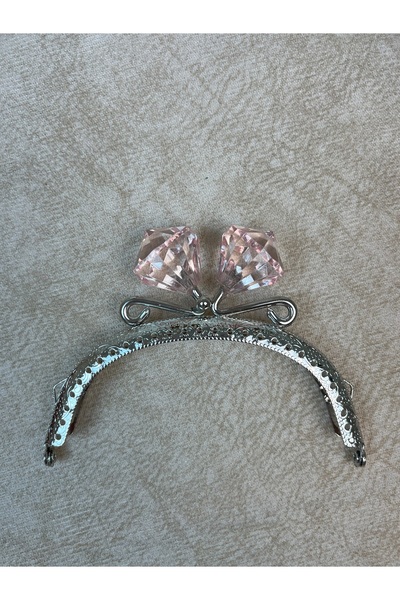 Pırlanta Topuzlu Gümüş Metal Cüzdan Klipsi 10,5 cm