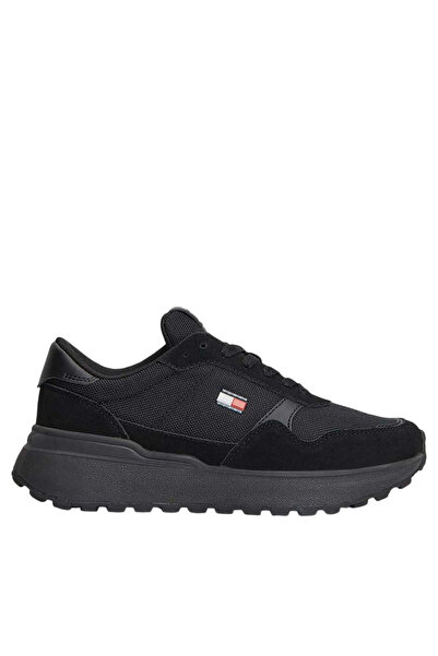 Tommy Hilfiger Γυναικεία Modern Runner Sneakers Μαύρα Tommy Jeans EN0EN03100-BDS