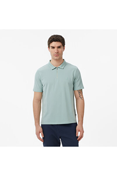 Nautica Erkek Yeşil Regular Fit Polo Yaka T-Shirt