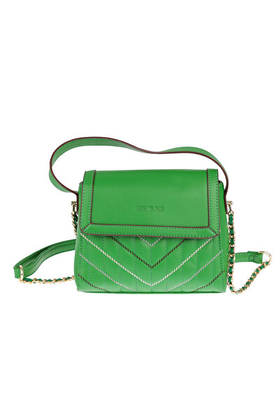 Lamonza LADIES' BAG ELSA 21.5X8X17.5 CM GREEN