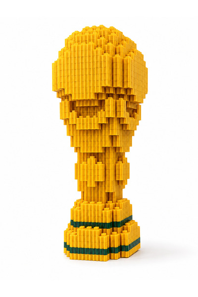 shopExxtra Παγκόσμιο Κύπελλο Pixel Brick Building Toy 1220 Τεμάχια Συλλεκτικό...
