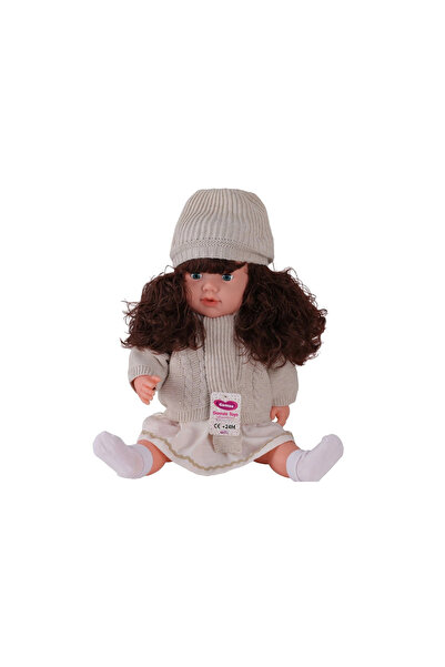 Gamze Bebek 7959 60 cm Tricolor Cardigan Hairy Big Baby