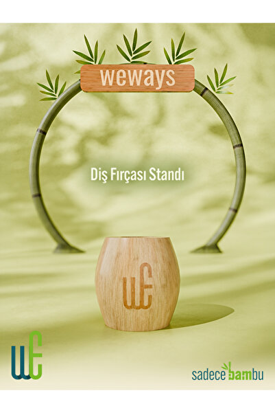 Weways Bambu Diş Fırçası Standı