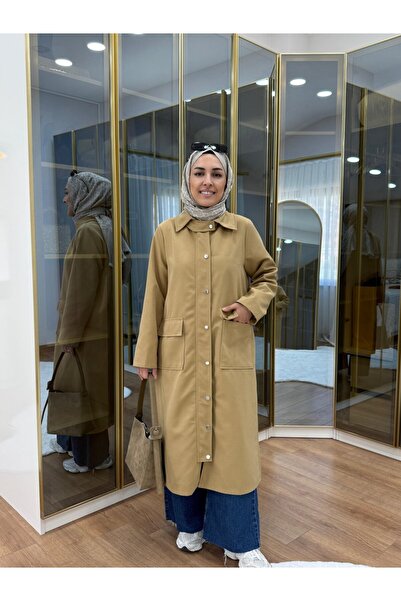 Tafetta Çıtçıtlı Detaylı Parka Trençkot