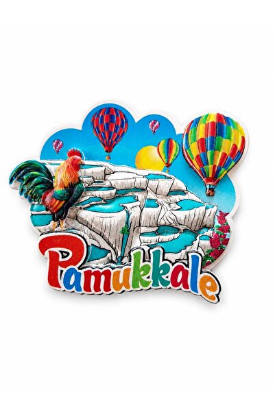 ella'nın çarşısı Pamukkale Denizli Magnet Kabartma Figürlü Polyester 1 Adet. ...