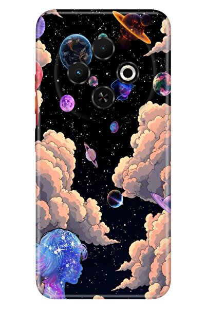 TECNO Spark 30C (KL5n) Kılıf Space 1030 Temalı Desenli Darbe Emici Silikon
