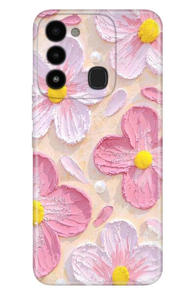 TECNO Spark 8C Kılıf Paint Botanical Temalı Desenli Darbe Emici Silikon