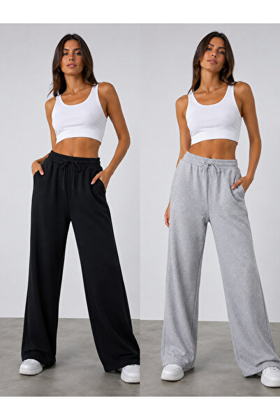BERYY MODA Double Black and Gray Combination Pack - High-Waisted Comfortable ...