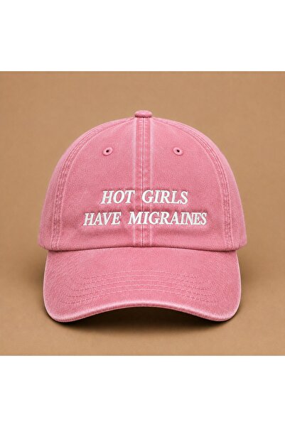 WeavedCo Hot Girls Have Migraines Written Vintage Hat