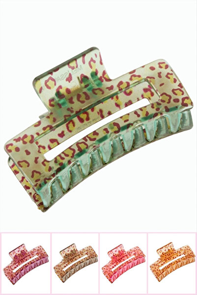 Eco Lounge Leopard Patterned Rectangular Buckle 8 cm