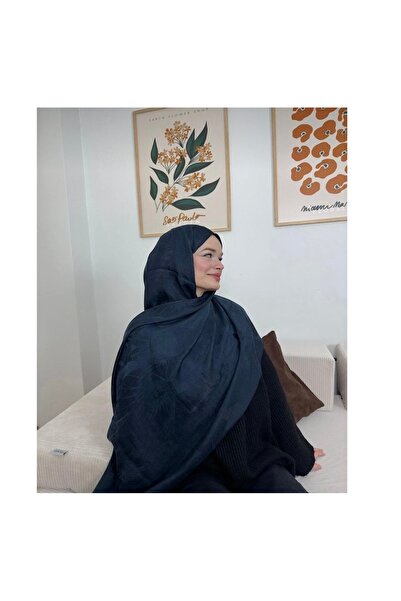 By Aheli Moodiva Kendinden Desenli %100 Pamuk Ayrobin Jakar Şal