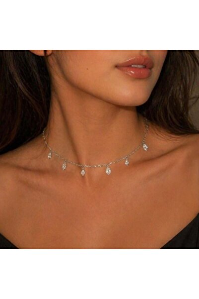 Benola Brand تشوكر زيركون فضي