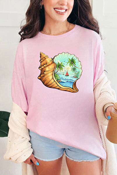Sarah's Boutique Women's T-shirt – 100% cotton – Shell Scenery