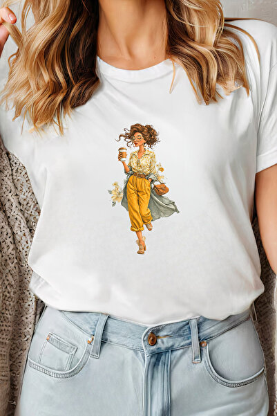 Sarah's Boutique Women's T-shirt – 100% cotton – Coffee Girl