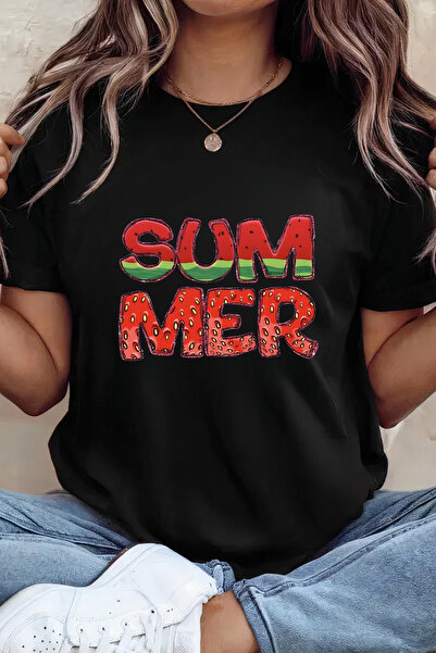 Sarah's Boutique Women's T-shirt – 100% cotton – Watermelon Text