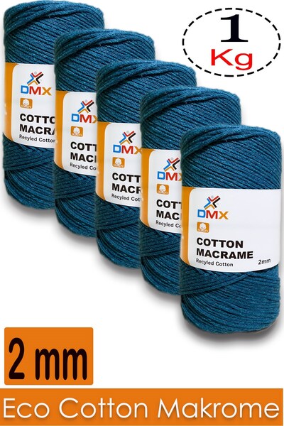 Diva İplik Dmx Cotton Macrame (5X200 Gr) - Pack of 5 - Color -10328