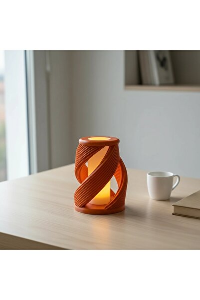 OEM Mini Lampă de veghe decorativă cu design torsadat, imprimată 3D
