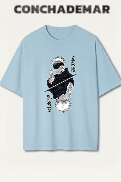 Vordevia Jujutsu Kaisen Printed Colorful Oversize T-Shirt Printed Premium Ove...
