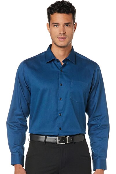 Diverse Men's Slim Fit Full Button Shirt by (DCMFF01SC15L40-3045P, Teal, 40)