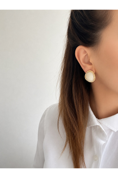 YENGEÇ Button Model Choker Earrings