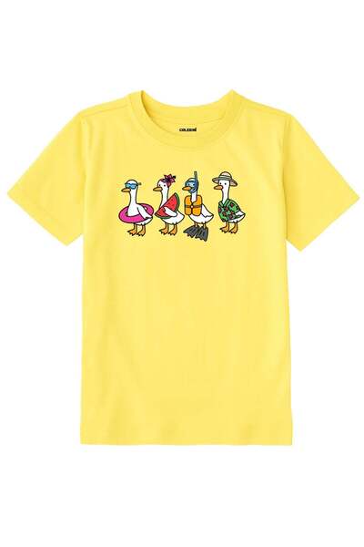 Colermi Kids' T-Shirt – Summer-Themed Goose Design