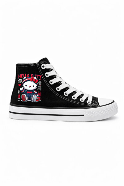 LEVENT ÖZCAN Hello Kitty nove crne dečije patike sa visokim gornjim dijelom i...