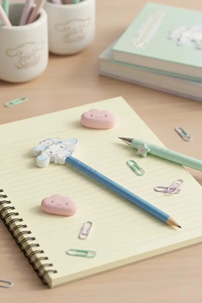 Miniso Sanrio licensed cinnamoroll pen and eraser set - cute school and offic...