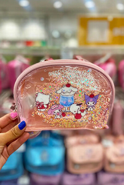 Miniso Sanrio Licensed Colorful Summer Series Transparent Glitter Makeup Bag ...
