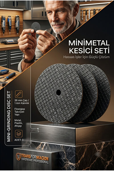 Transformacion Metal Kesme Diski Seti 38mm 3'lü - Fiberglas Takviyeli Gravür ...