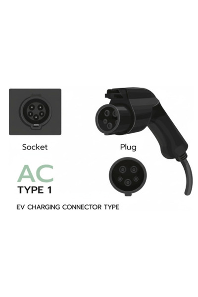 Generic EV Cable Type 2 to Type 1 Cable (J 1772) 7 kW 5 m Length Fits (USA/ Korea) EV's like KIA, Hyundai, Nissan, Mercedes, Ford & Others