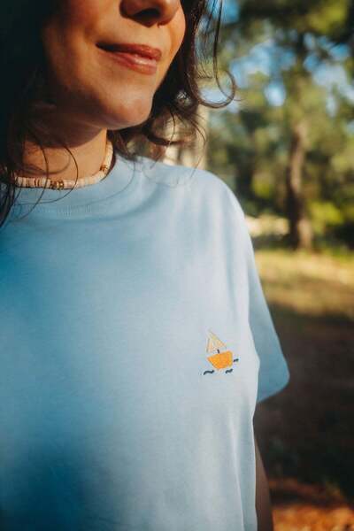 Reflect Studio Yelkenli Lightweight T-Shirt - Light Blue