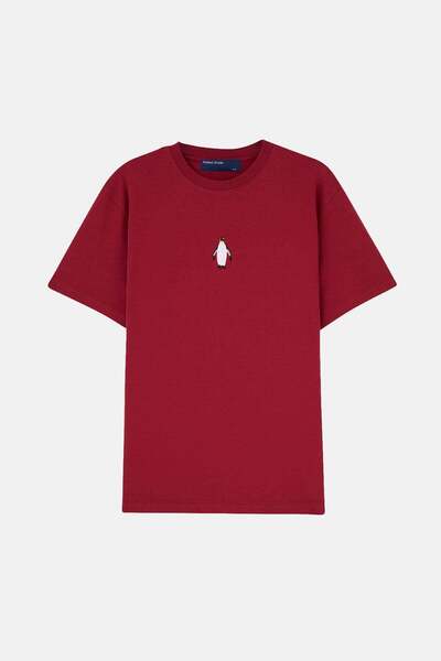 Reflect Studio Emperor Penguin Premium majica - Bordo crvena