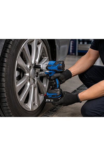 GENERAL 21V Cordless Impact Wrench – Car Nut Removal and Tightening Tool with...