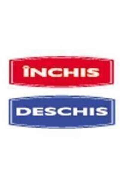 Diverse Indicator "Inchis/Deschis", 10cmx30cm, PVC
