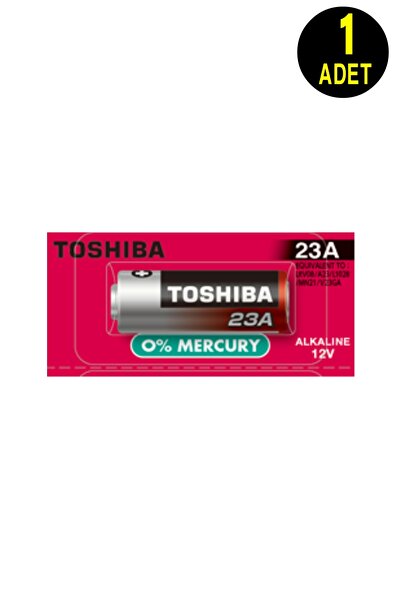 Toshiba 1 Adet 23a 12v 23ae Mn21 A23 V23ga Vr22 Alkalin Kısa Kalem Garaj Kuma...