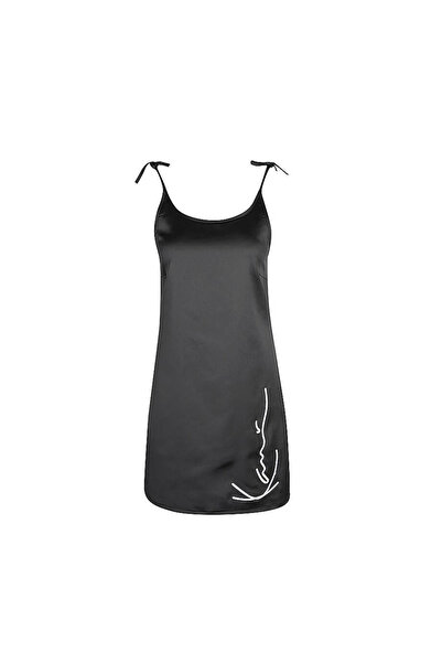 KARL KANI Rochie de satin de damă, model emblematic, XS