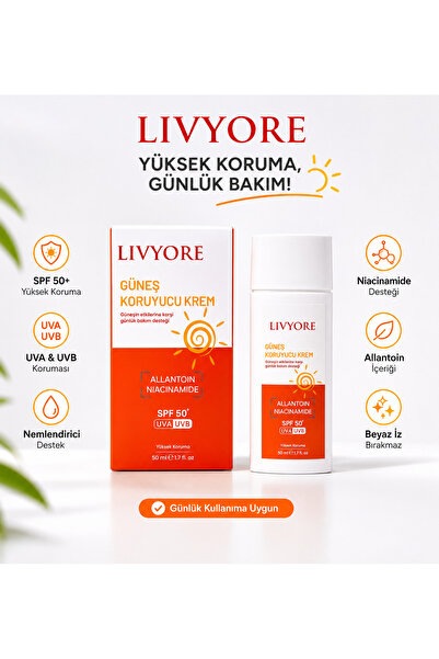 LİVYORE Güneş Koruyucu Krem (Sun Cream)