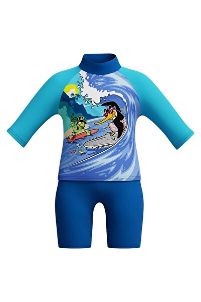 SPEEDO BoysLearn to Swim Sun Protection Top & Shorts Set 3