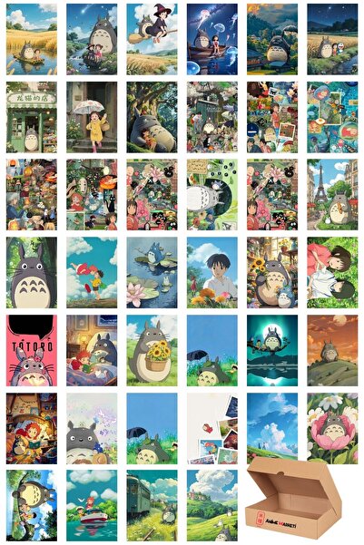 Anime Marketi Studio Ghibli Duvar Poster Seti- Studio Ghibli Temalı Poster Se...
