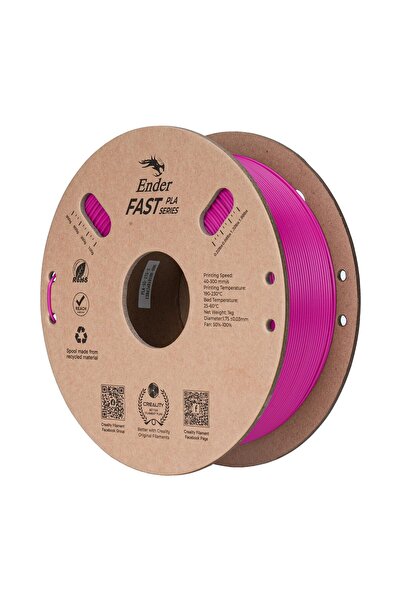 Ender Fast PLA Yüksek Hızlı 3D Yazıcı Filamenti 1.75mm 1KG (PURPLE)