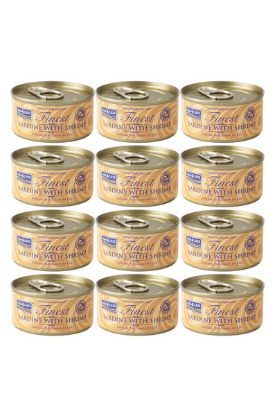 Fish4Cats Sardine with shrimp - wet cat food - 12x70g