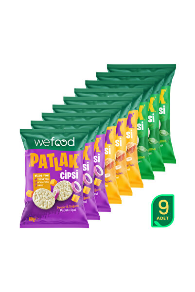 Wefood Patlak Cips Deneme Paketi 60 g 9'lu