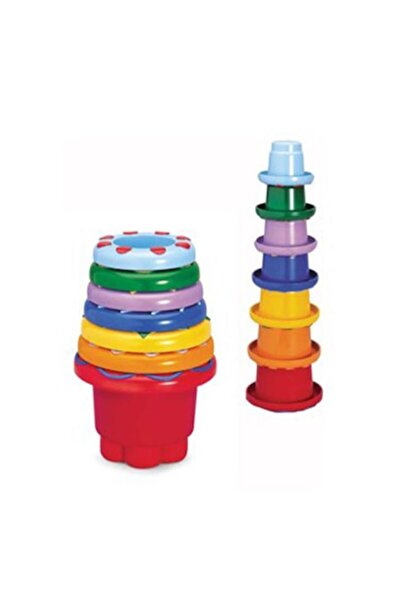 Tolo Toys Jucarie senzoriala pentru bebelusi TOLO - Turn curcubeu, set 7 paha...