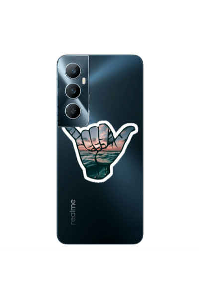 Other Realme C65 Hand Transparent Silicone TPU Θήκη