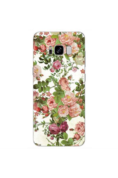 Other Samsung S8 Plus Pink roses 2 Transparent Silicone TPU Θήκη