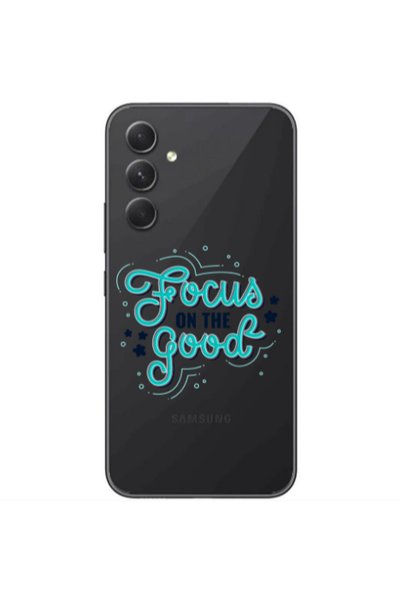Other Samsung Galaxy A25 Focus On The Good Transparent Silicone TPU Θήκη